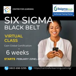 Six Sigma Black Belt (SSBB™) Course & Certification - instructed virtual class