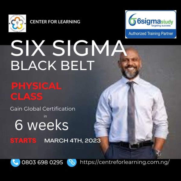 Six Sigma Black Belt (SSBB™) Course & Certification - Physical class