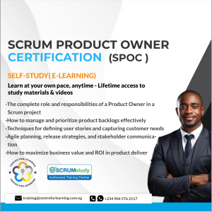 Scrum Product Owner certification SPOC (eLearning)